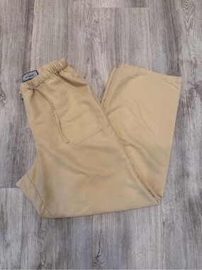 Directives Beige Wide Leg Pull On Pants Medium Drawstring